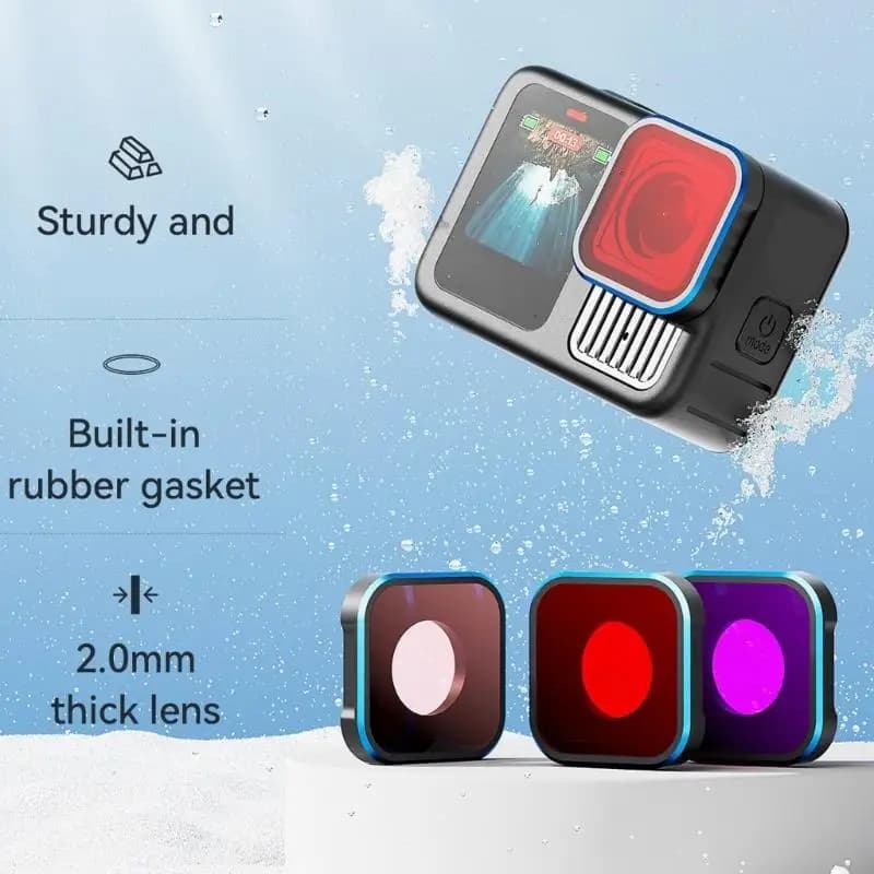 Professional underwater camera filter for professional protective lenses for camera accessories Action