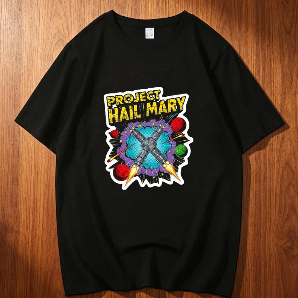 Project Hail Mary cotton tshirt men korean clothes Pastel 2000s Pop Culture tshirt Grunge Pop Culture 2000s Gothic graphic