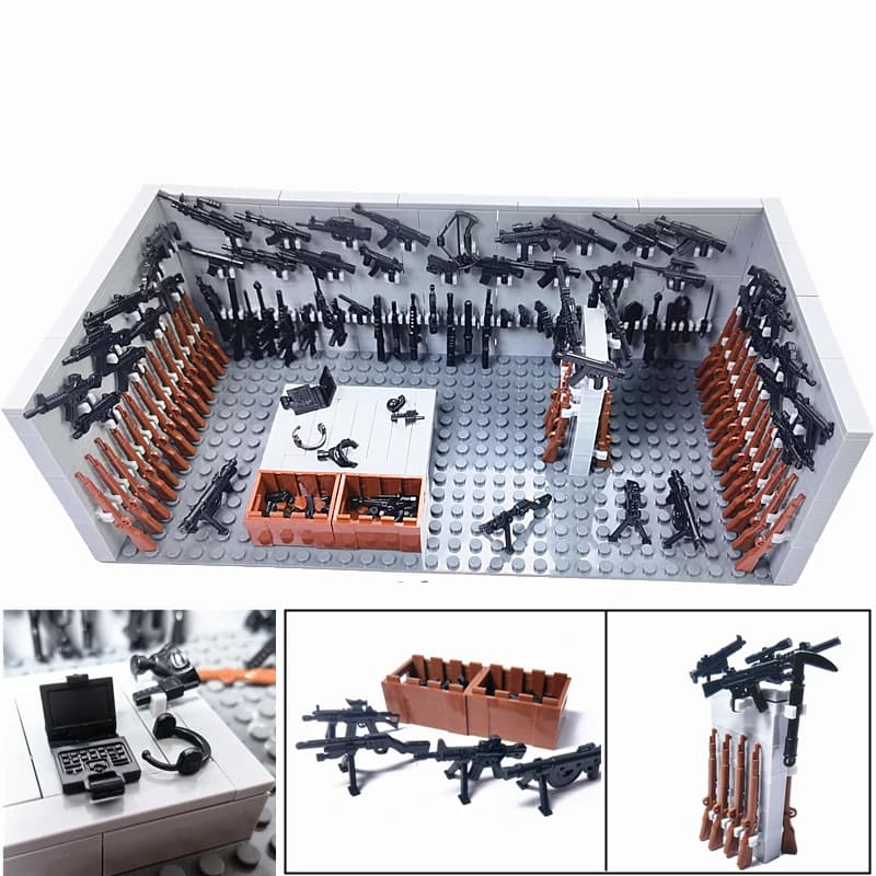 WW2 Building Blocks MOC Wars Armi Set Giocattoli per Ragazzi SWAT Accessori Blocchi di Costruzione Parti Esercito Compatibile Soldato Tedesco