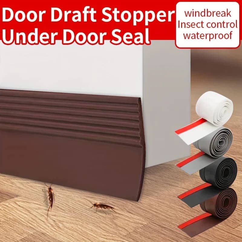 YITAPE Weatherproof Door Bottom Seal 3.6cm*1M Soundproof Waterproof Self Adhesive Under Door Draft Stopper Blocker Stripping