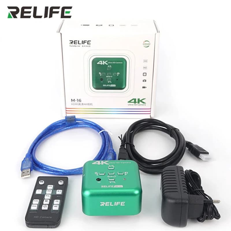 RELIFE M-16 HDMI HD 4K Microscopio Fotocamera digitale / 30 cornici 3840*2160 Supporto per fotografia / Funzione di registrazione video