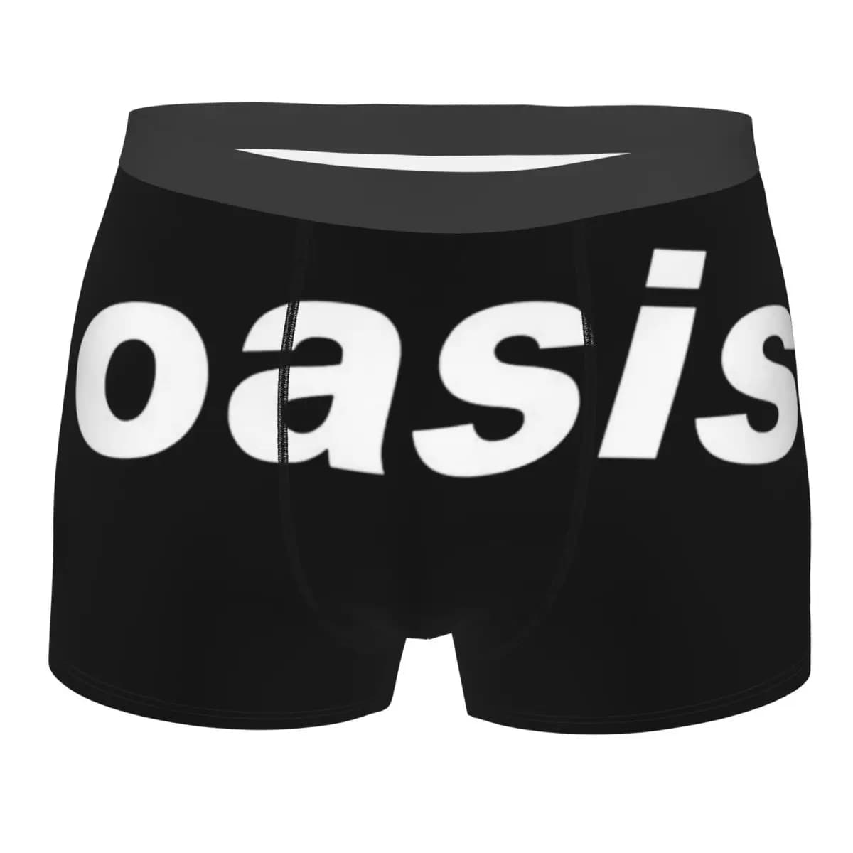 Boxer da uomo della band rock britannica Oasis, stampa 3D, mutande morbide da uomo