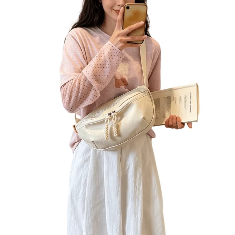 Unisex Multi-functional Belt Bag Crossbody Sling Chest Pack for Women Men Running Phone Holder Casual Daypack