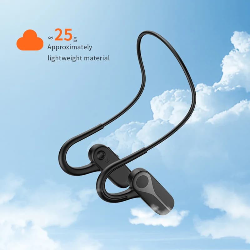 Cuffie Bluetooth wireless premium con tecnologia avanzata di conduzione aerea Cuffie con archetto da collo sportivo stereo per bassi migliorati 2025