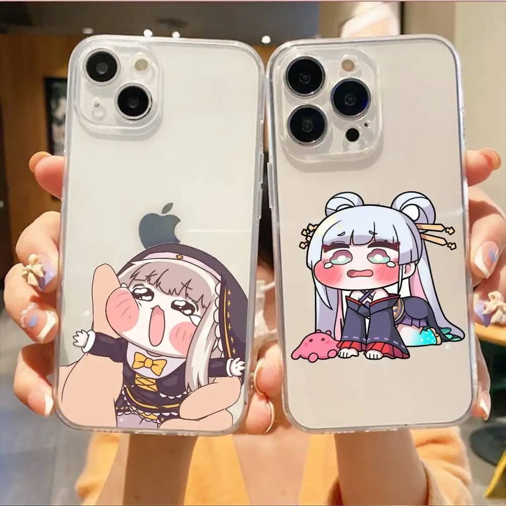 Cover Morbida Trasparente Game T-Trickcal Chibi Go per iPhone 17, 16, 15, 14, 13, 12, 11 Plus, Pro Max