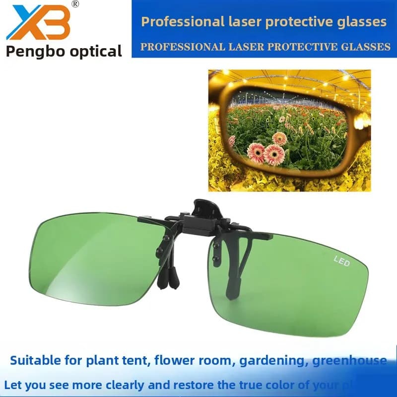 Greenhouse garden planting glasses clip-on LED plant growth glasses