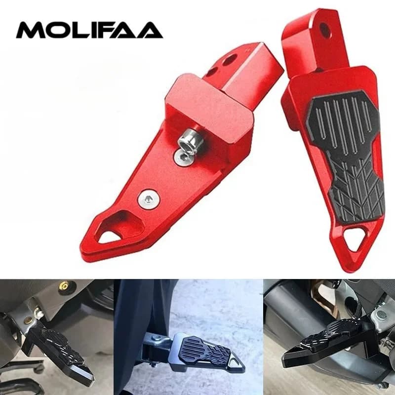 Per Yamaha XMAX 300 250 NVX AEROX NMAX 155 Pedale Posteriore Della Copertura Pieghevole Antiscivolo Poggiapiedi Passeggero Rilievo Del Piede Accessori