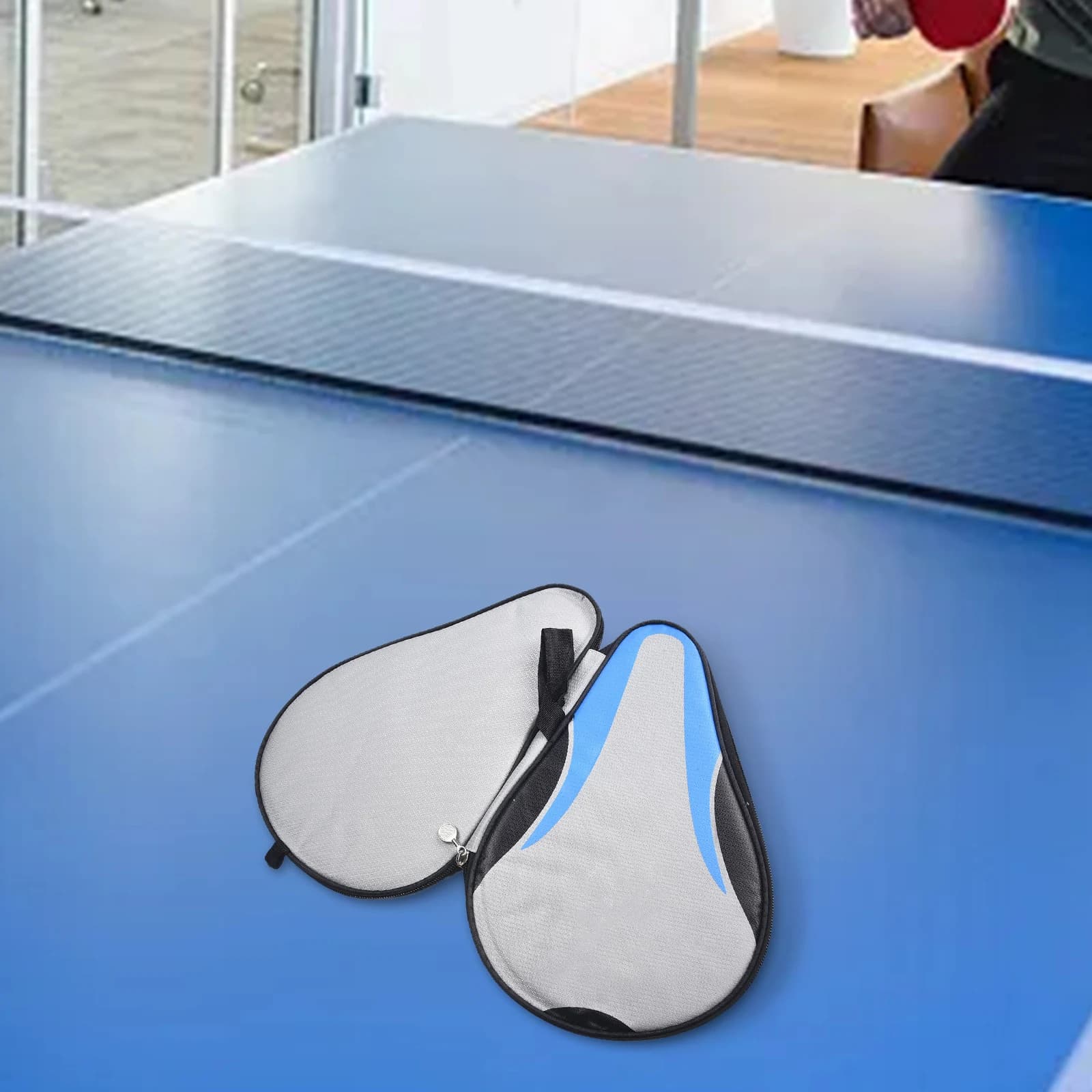 Borsa per racchetta da ping pong con imbottitura in schiuma e rivestimento in tessuto Oxford con maniglia per un facile trasporto