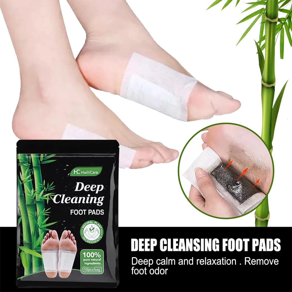 10 cerotti per i piedi al carbone di bambù e Artemisia per la disintossicazione e l'eliminazione dell'umidità, cerotti naturali alle erbe per alleviare la fatica, migliorare il sonno, ridurre l'odore dei piedi, favorire il metabolismo – Uso notturno, facile e pratico