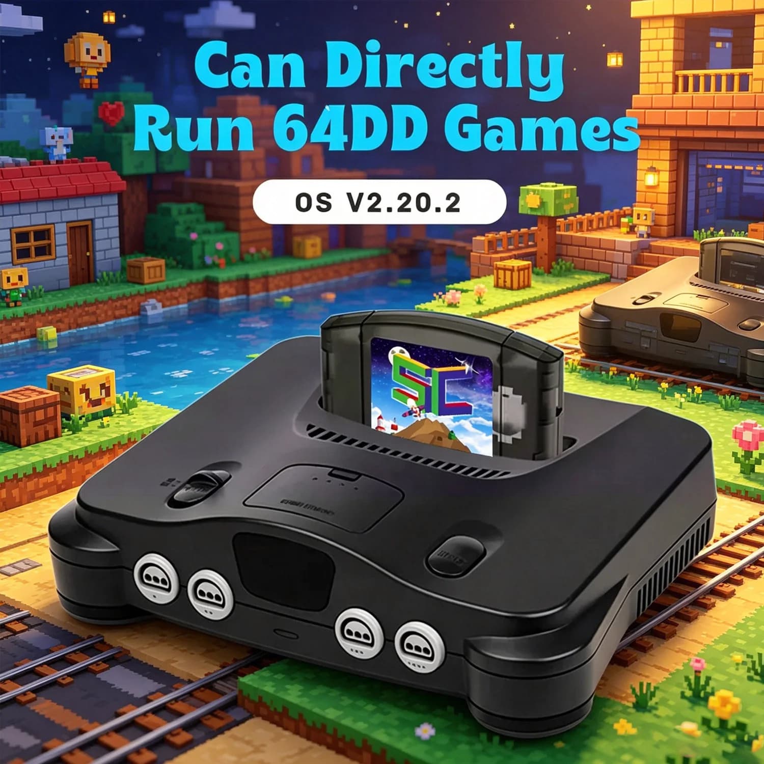 SC64 FlashCard Open Source N64 Gaming Cartridge 5000 in 1 for Nintendo 64 game consoles 64 game compatibility 64DD/SNES/GB