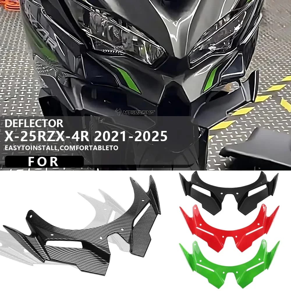 Per KAWASAKI ZX-25R ZX-4R 2021-2025 Moto Carenatura Anteriore Aerodinamica Winglets Copertura Protezioni di Protezione