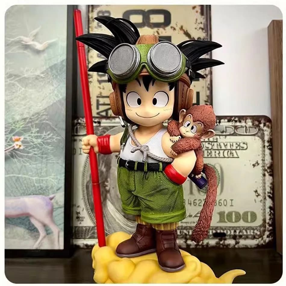 Hot 16 cm Anime Dragon Ball Son Goku Figura con Scimmia Kid Goku Action Figure Collezione di statue in PVC Modello Giocattoli Regali