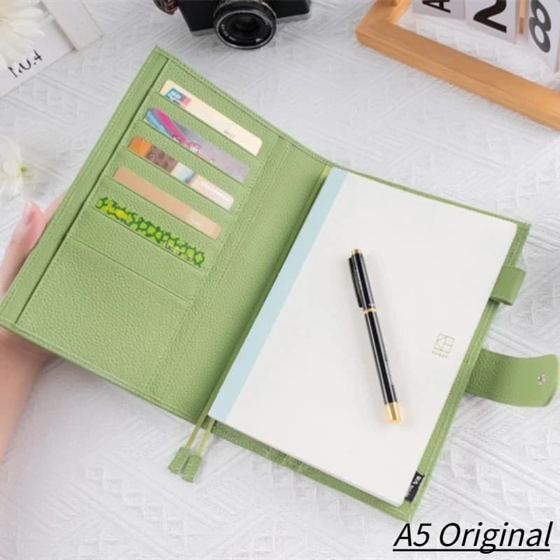 OX Knight 2026 Original Series A5 Notebook Cover for Hobonichi Cousin Genuine Pebbled Grain Leather Planner Organizer Agenda