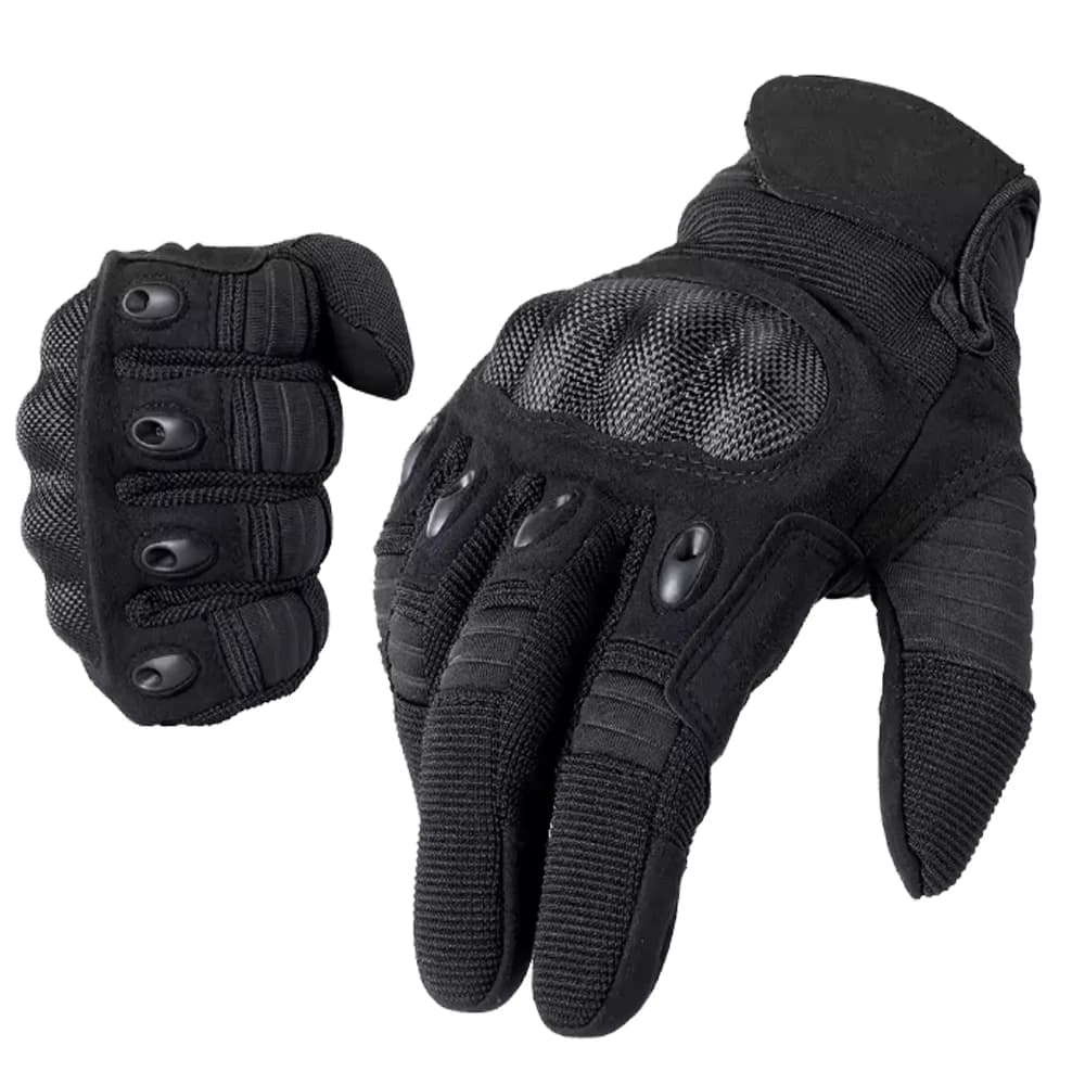 Guanti Tattici da Combattimento a Dita Intere per Uomo, Guanti da Moto Antiscivolo, Guanti Sportivi da Esterno per Motociclisti e Corse