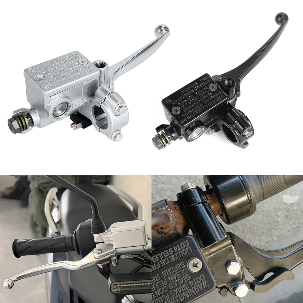 Motorcycle Brake Pump Front Master Cylinder Hydraulic Brake Lever Right For Dirt Pit Bike ATV Quad Moped Scooter Buggy Go Kart