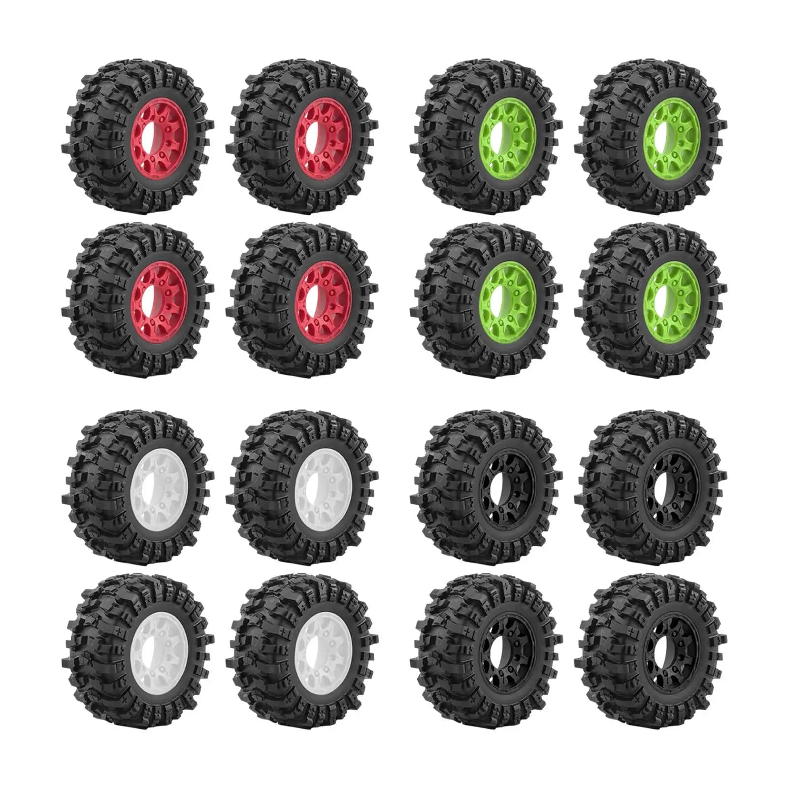 Adattatore di ricambio da 4 pezzi da 12 mm, 14 mm, 17 mm incluso ruota e pneumatico RC robusto accessorio fai da te per Senton Slash 1:10