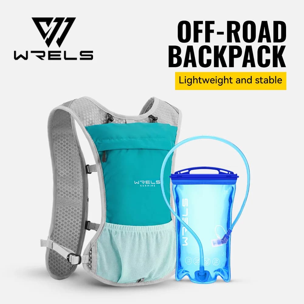 Gilet da Corsa WRELS Leggero con Sacca d'Idratazione, Zaino per Maratona, Ciclismo, Escursionismo e Jogging