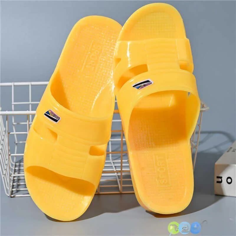 Men's Classical Bathtub slippers, Crystalline Plastic Sandals with Rubber sole Durable for Home and Outer