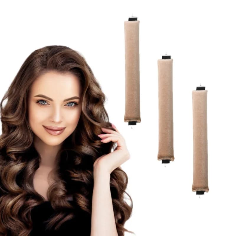 Fascia per asta arricciacapelli senza calore Bigodini per capelli pigri Rulli per capelli senza calore Riccioli per dormire Aste flessibili morbide con gancio Strumenti per lo styling dei capelli