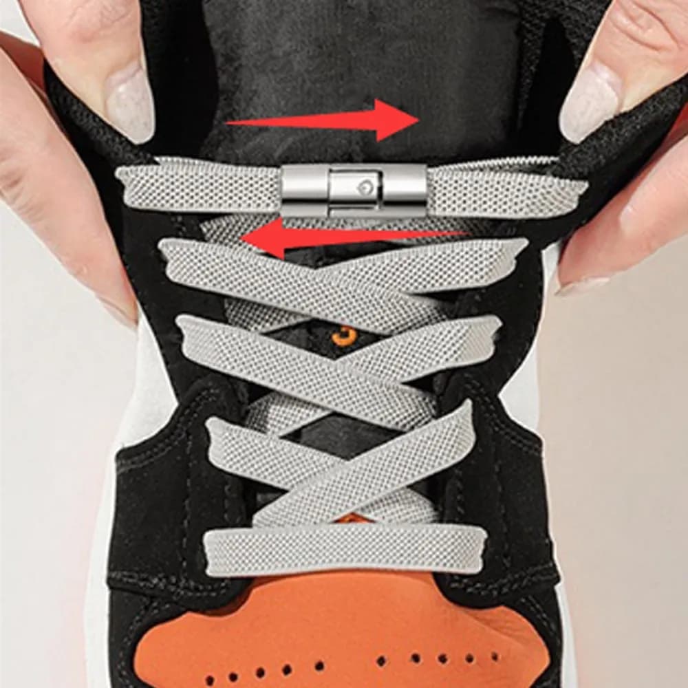 1 paio di lacci per scarpe senza cravatta lacci con chiusura a pressione senza lacci lacci elastici pigri scarpe da ginnastica per bambini larghezza per adulti lacci piatti per stivali