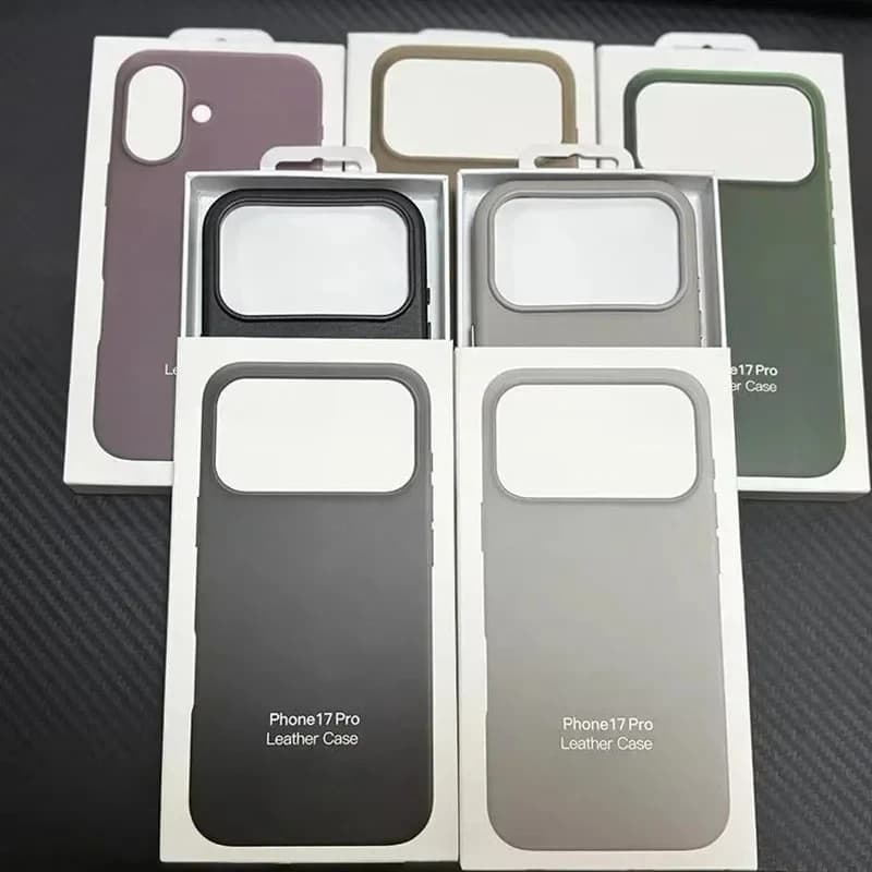 Custodia in pelle originale per MagSafe per iPhone 17 16 15 14 13 12 Pro Max 17 Pro, custodia magnetica per ricarica wireless Air