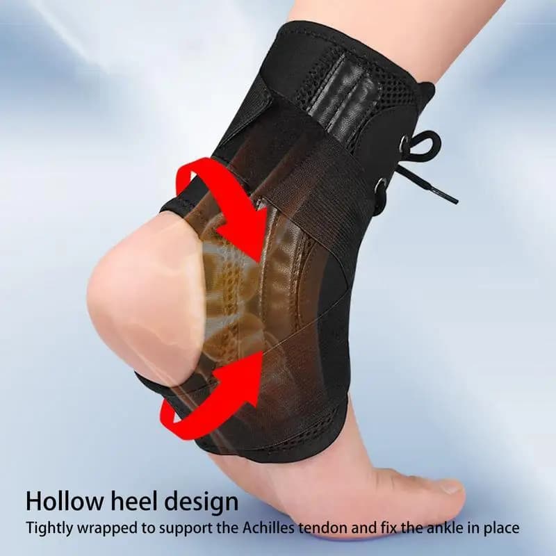 Manicotto di compressione per caviglia Bretelle per caviglia traspiranti con supporto fisso bidirezionale Design con tacco cavo Accessori per palestra Forniture sportive