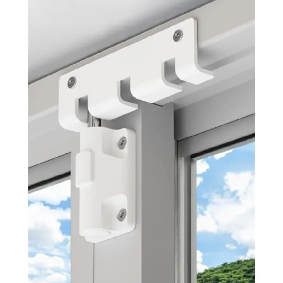 Sliding Door Lock Window Locks for Patio Sliding Glass Door Foot Locks for Front Door Security Bar Stoppers Top Horizontal Chil
