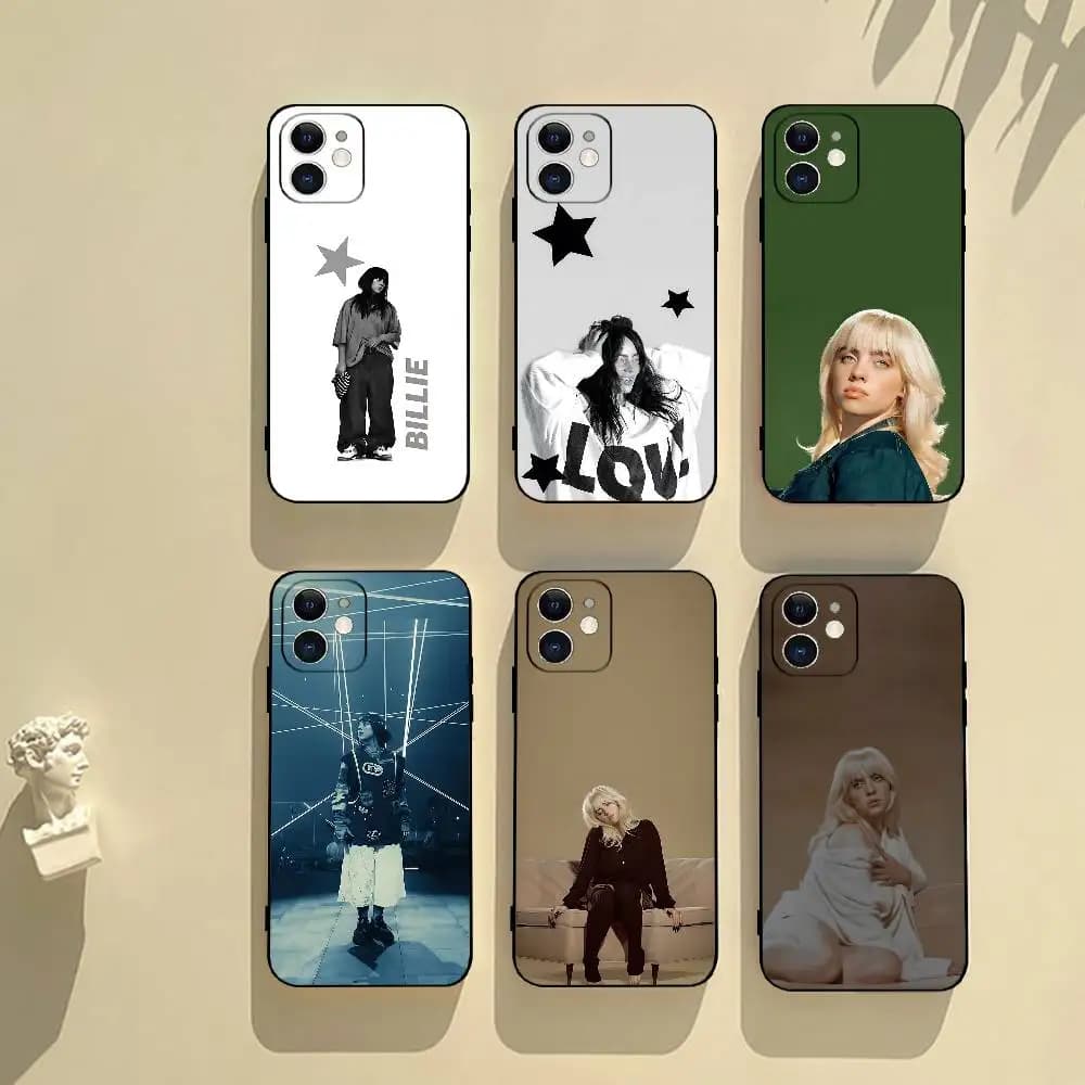 Singer C-BillieS Album Phone Case Black Phone Case For IPhone 17/16/15/13/14 Pro Max/ 11Plus/X/Xr/Xs Max 13mini