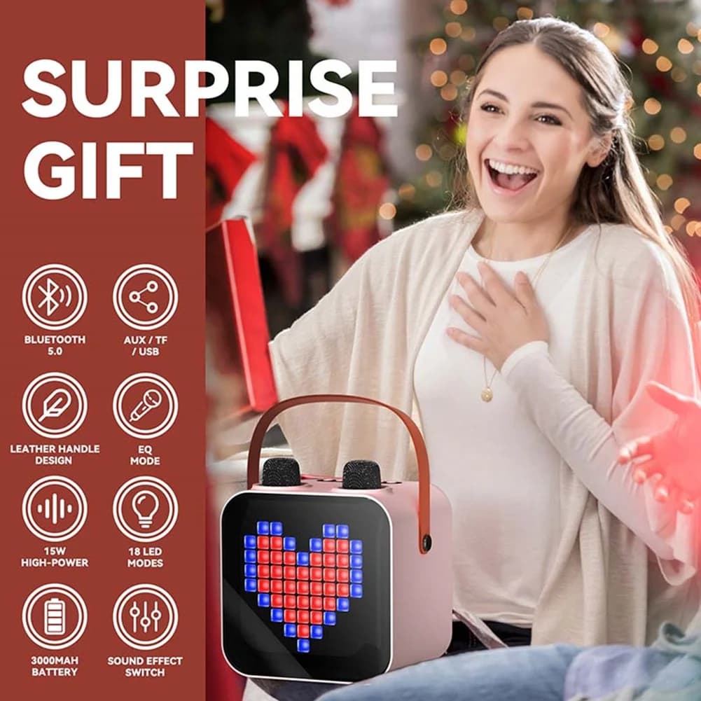 Altoparlante Bluetooth A93Z con Schermo a Colori, Portatile, con Microfono, Macchina per Karaoke