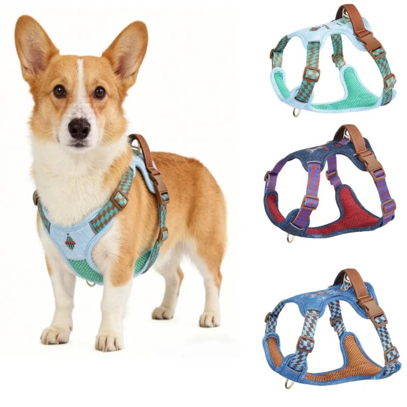 Cinghia pettorale regolabile e traspirante in nylon per animali domestici, un ottimo accessorio per animali domestici
