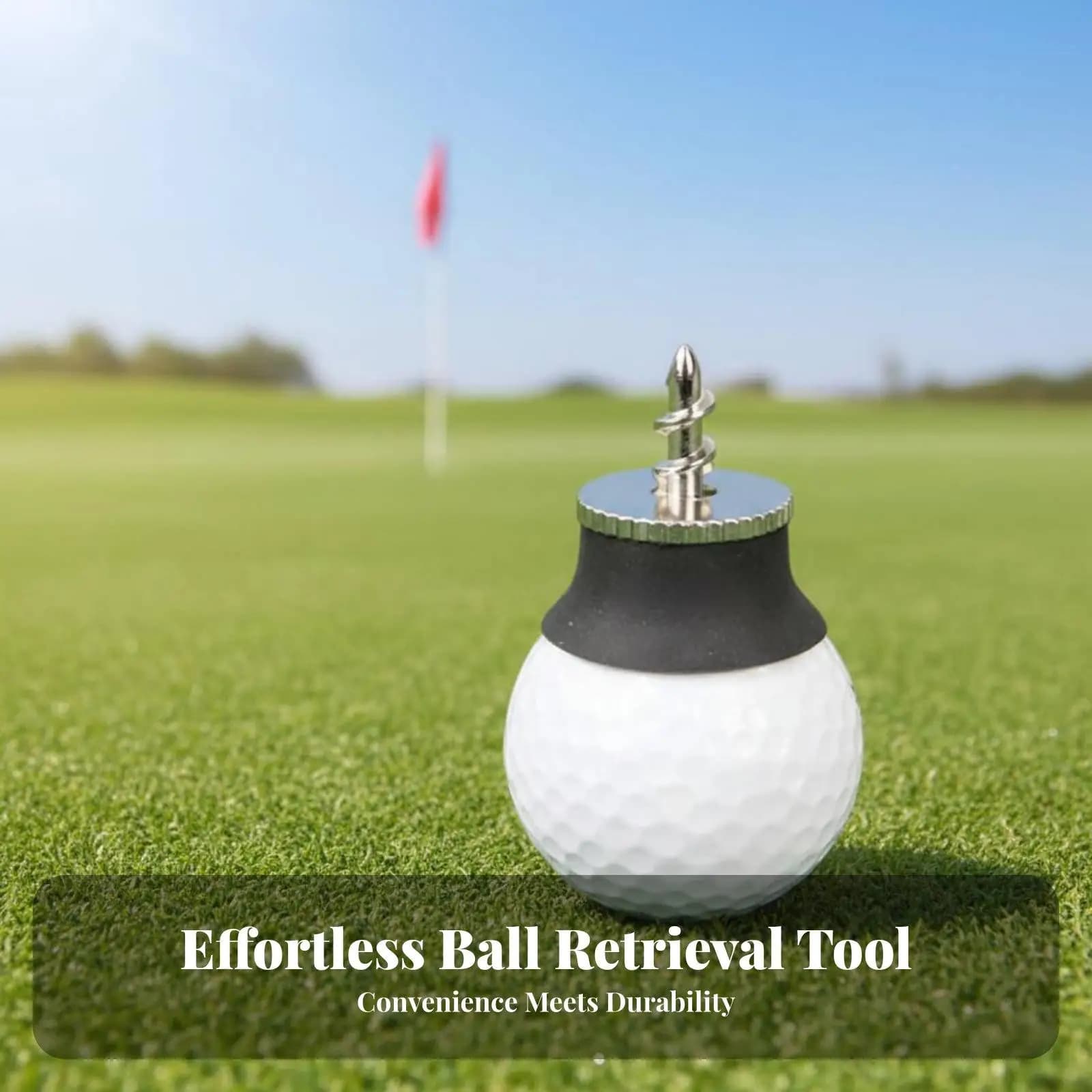 Silicone Golf Ball Retriever Putter Tip Pickup Tool Secure Suction Grip for Easy Ball Retrieval Without Bending over