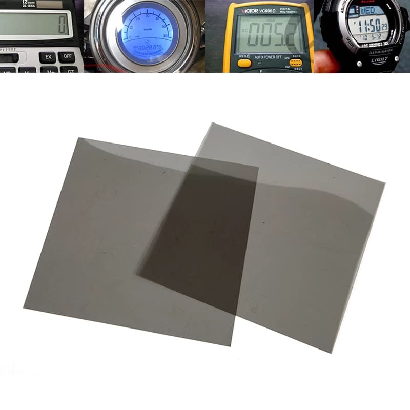 Pellicola Polarizzante LCD 18cm per Display di Strumenti Elettronici, Schermi di Auto Elettriche e Orologi da Polso