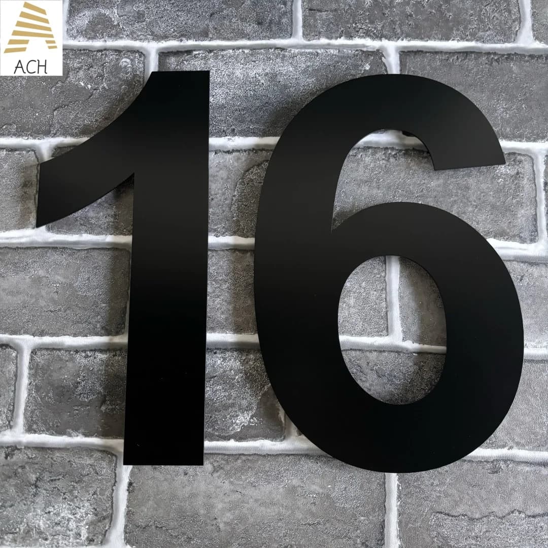 Numeri Civici Galleggianti Grandi in Acciaio Inossidabile da 20/30 cm, Installazione a Vite, Targa Civica per Esterni, Casa, Strada