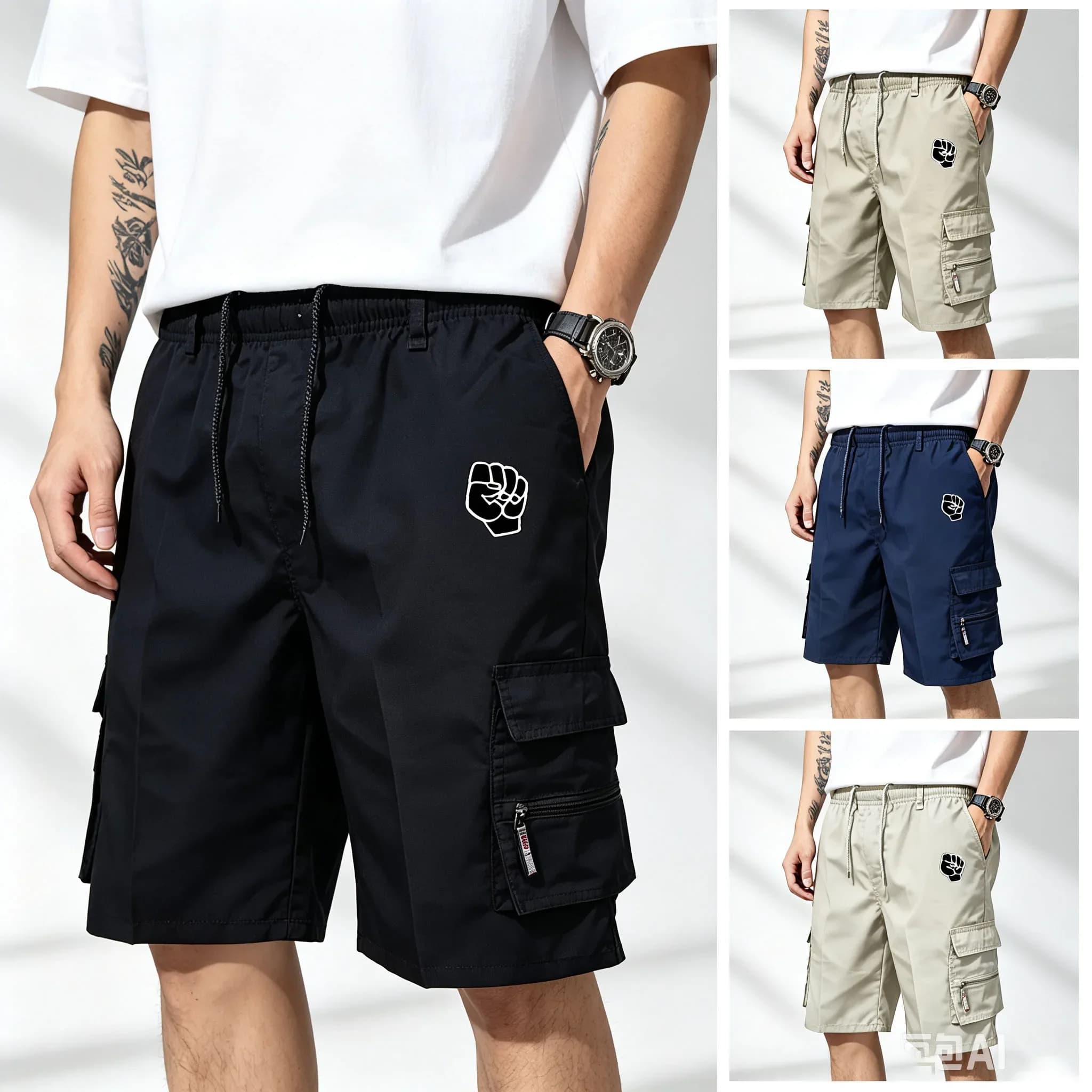 Summer Mens Cargo Shorts Bermuda Cotton High Quality Hot Sale Army Military Multi-pocket Casual Male's Outdoor Short Pants