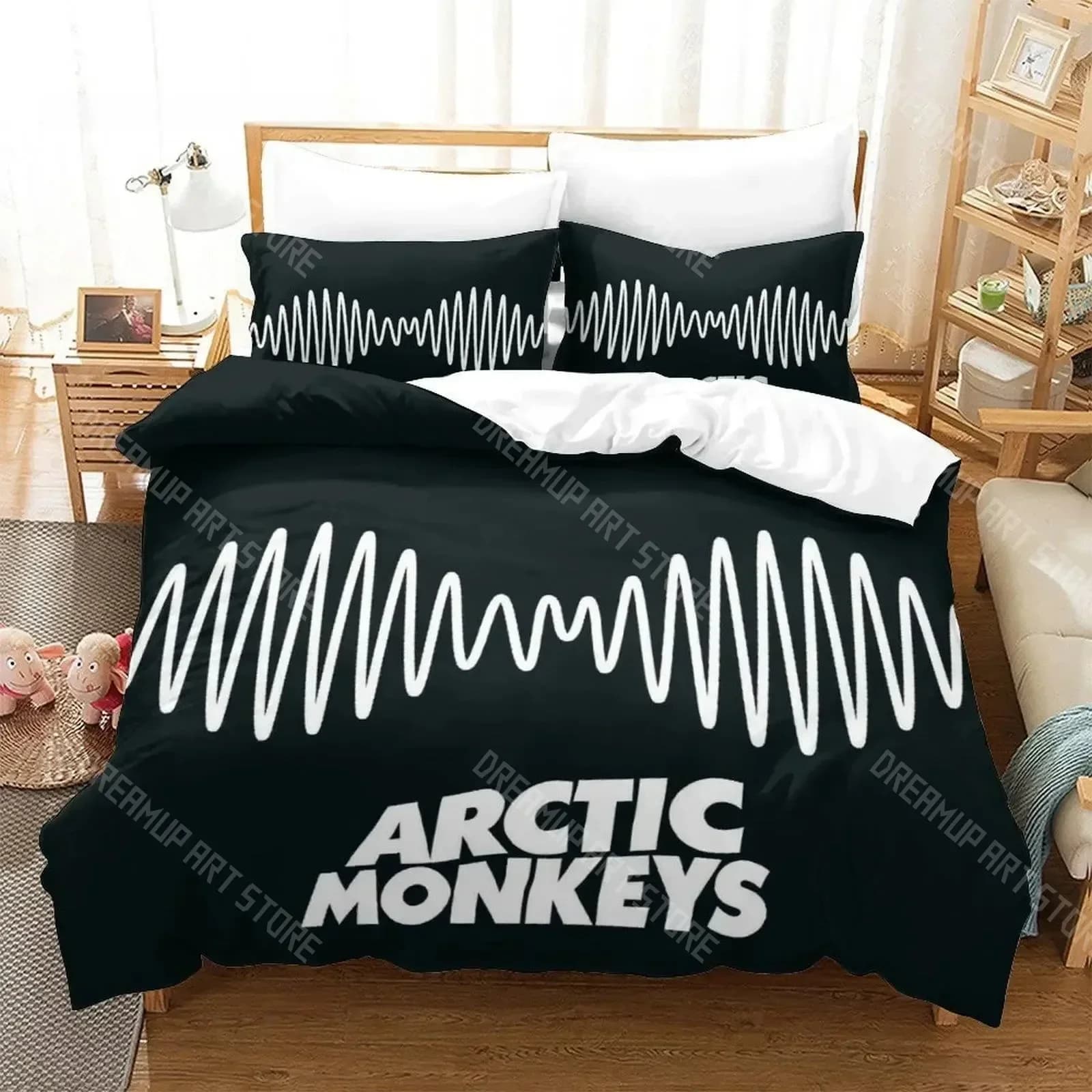 Arctic Monkeys bed linen set with 3D print Queen King Size Full Single Bed Set Children's Bedroom Bed Cover Set for Adults Bed Sheet