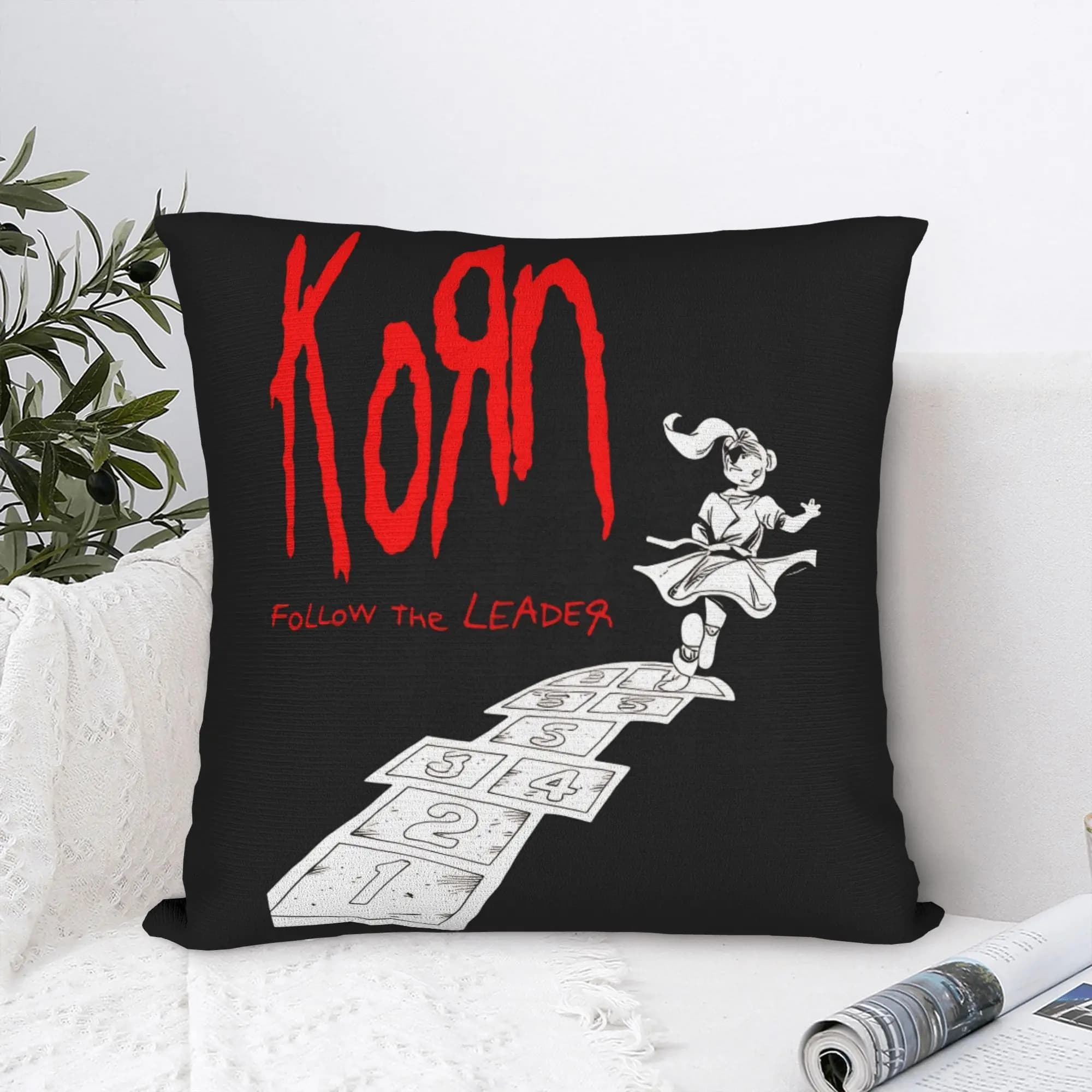 Pillow Cover Korn Follow the Leader Fashion Pillow Case For Sofa Home Decor Pillowcases