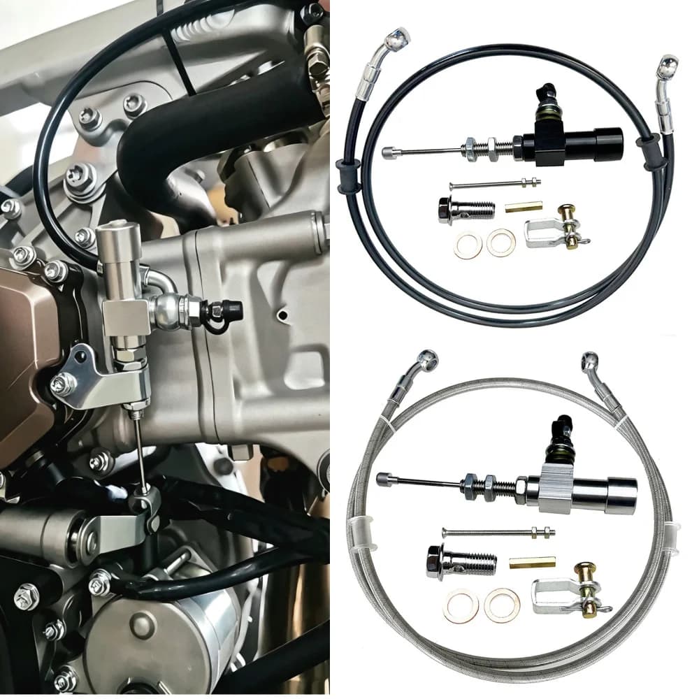 12.7mm Piston Motorcycle Hydraulic Clutch Master Cylinder 1200mm Hose Brake Pump for Dirt Bike Motocross ATV Quad Off Road