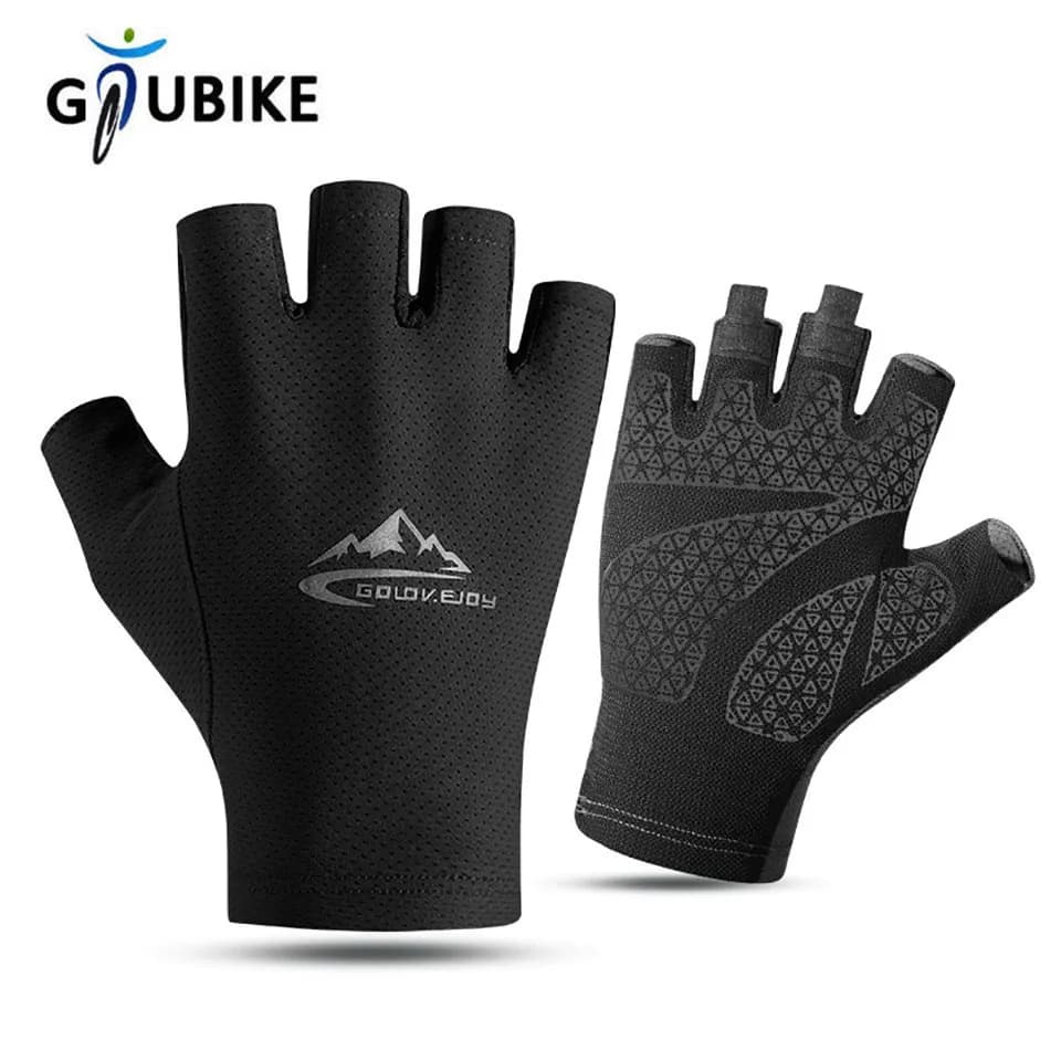 GTUBIKE New Cycling Gloves for Summer, Half-Date Breathable Sport Gloves for Fitness, Gym, Fishing, Anti-Slip, for Men and Women