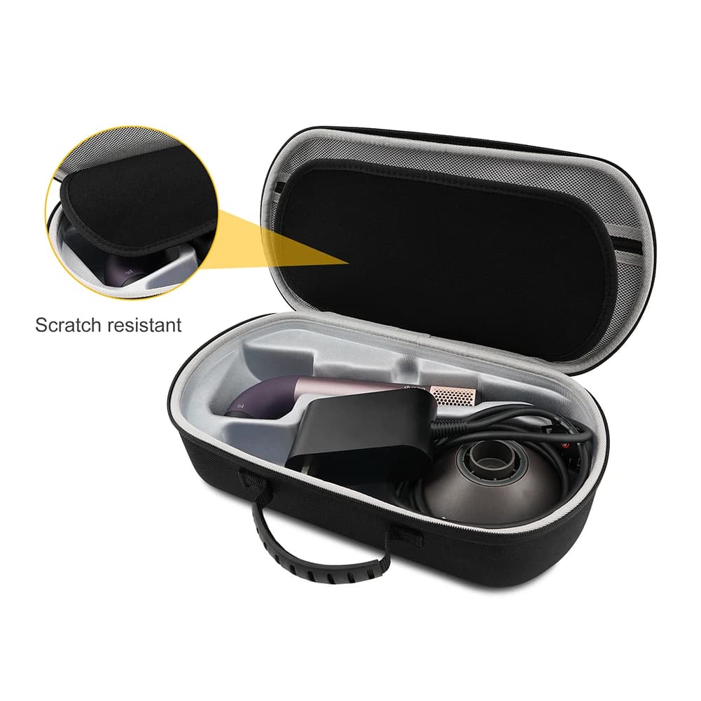 Dyson hard scratch-resistant hair dryer, portable travel bag for hairdryer, hairdryer accessories