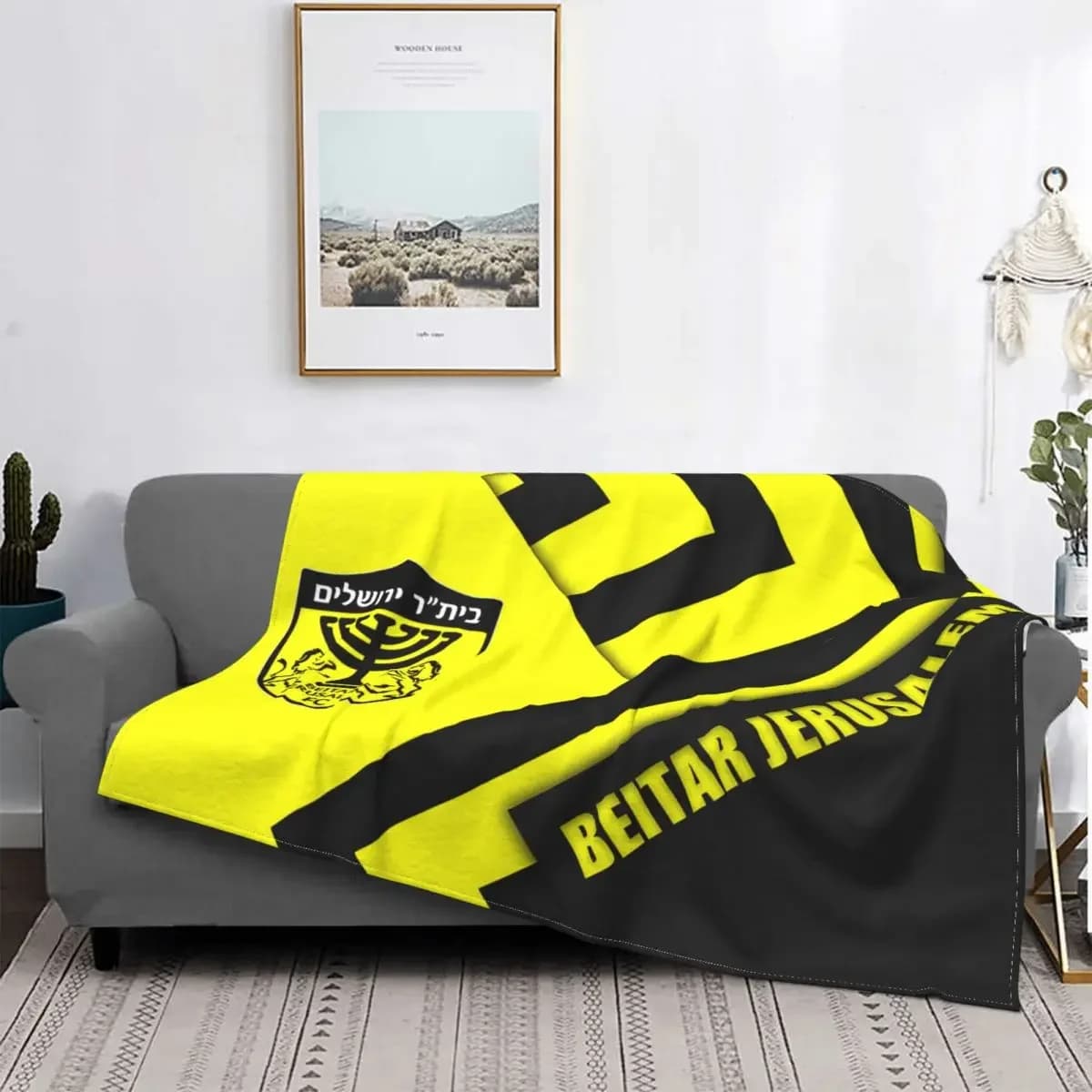 Half FC Israel Beitar gerusalemme coperte gioco di calcio peluche divertenti coperte calde per biancheria da letto Lounge Winter