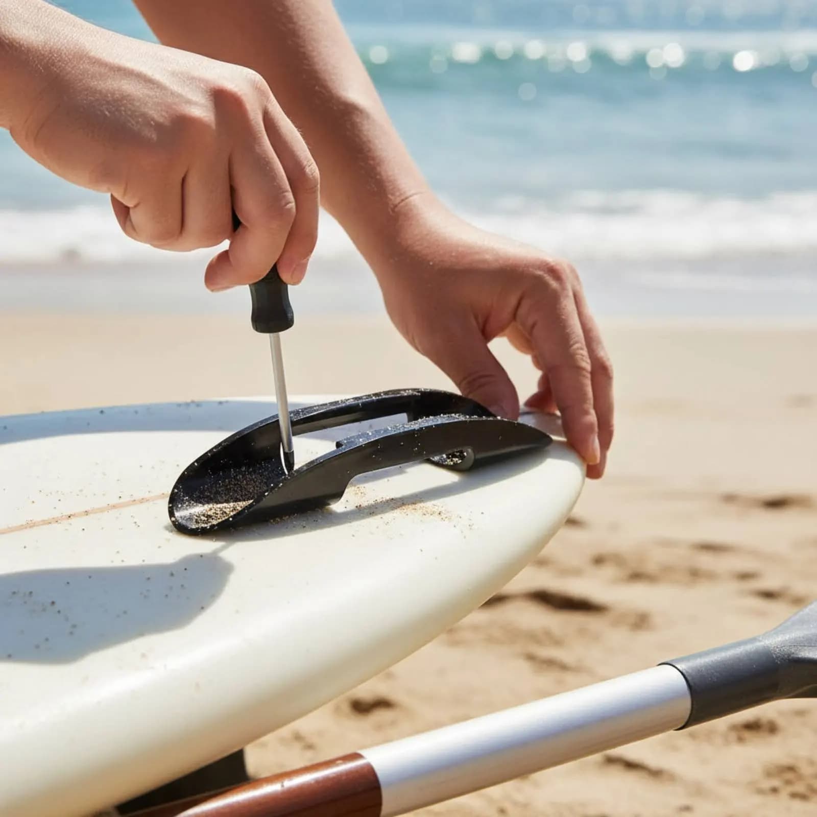 Supporto Universale per Pagaia da Kayak in Plastica, Porta Remi per Kayak Salvaspazio e Portatile