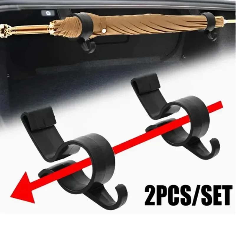 2/4/6/8/10/12 Pezzi Ganci Universali per Auto, Portaombrelli da Bagagliaio, Ganci per Piante e Asciugamani, Organizzatori Interni per Vano Portaoggetti, Accessori Auto