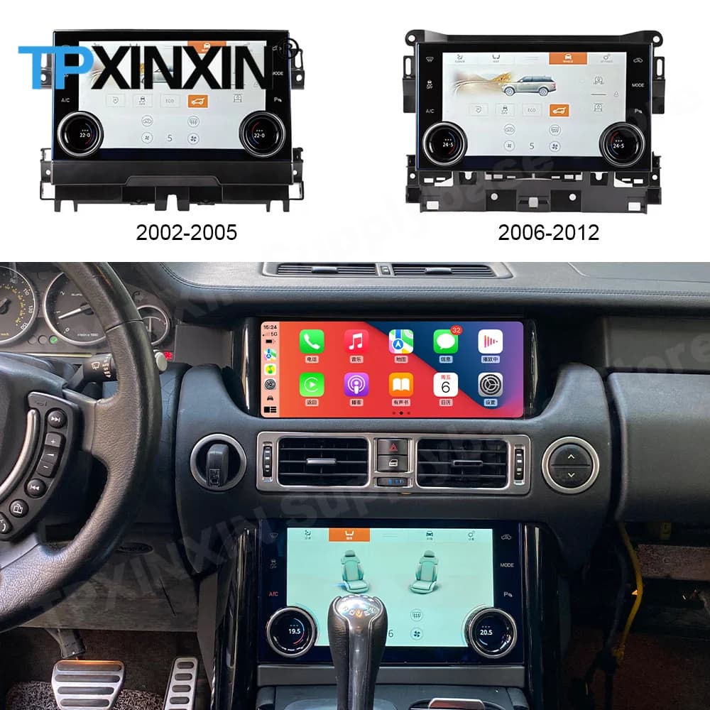 Condizionatore d'aria per Land Rover Range Rover V8 L322 2002 2003 2004 2005 2006-2012 Pannello AC con schermo LCD touch screen e controllo climatico