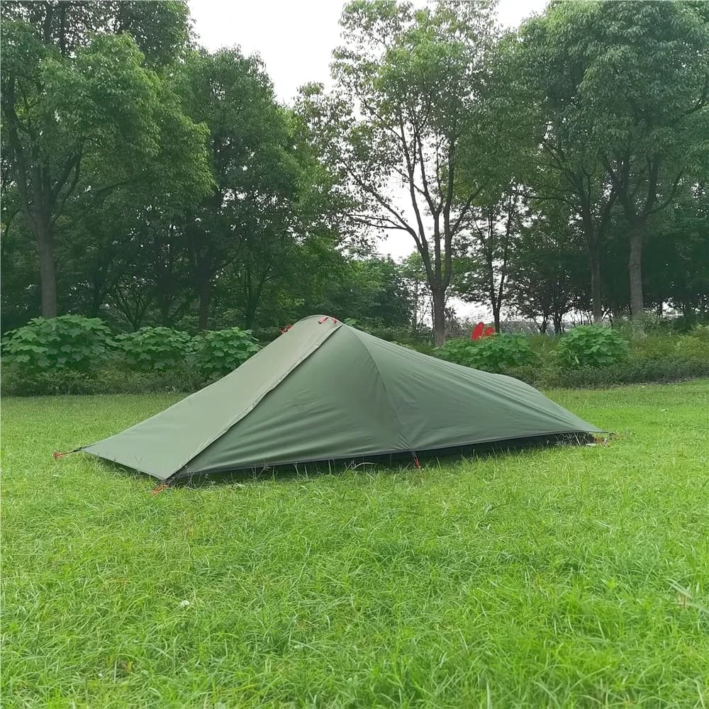 Tenda Ultraleggera Monoposto per Esterni, Tenda Personalizzata Impermeabile con Palo per Trekking e Alpinismo