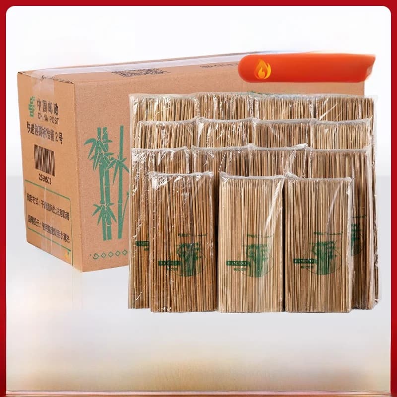Charcoal Grilled Bamboo Skewers Special Hard BBQ Skewers Hot Dog Sticks Commercial Use Carbonized Skewers for Barbecue And Ca...