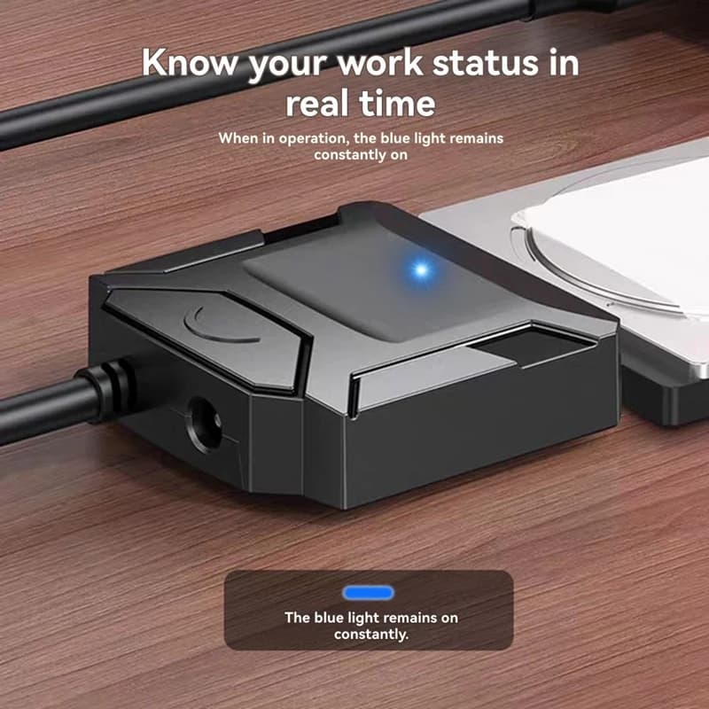 Cavo adattatore da USB 3.0 Adattatore da USB 3.0 a convertitore per disco rigido esterno per HDD SSD da 2,5" 3,5"