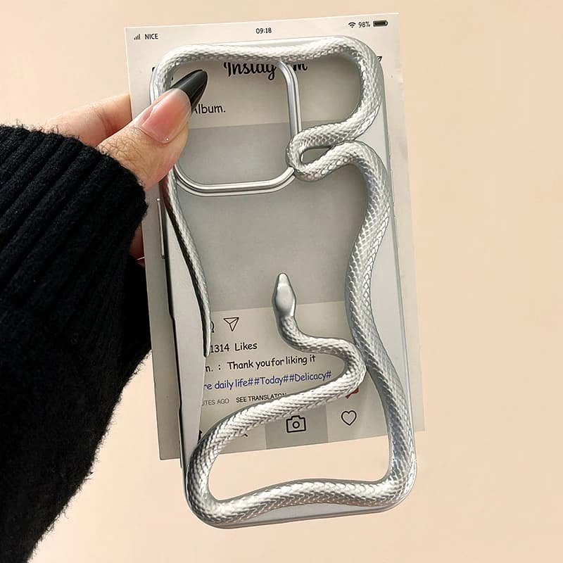 Matte Summer Breathable Cool Snake Style Phone Case For Compatible With iPhone 11 12 13 14 15 16 17 Air Pro Max Plus Cover