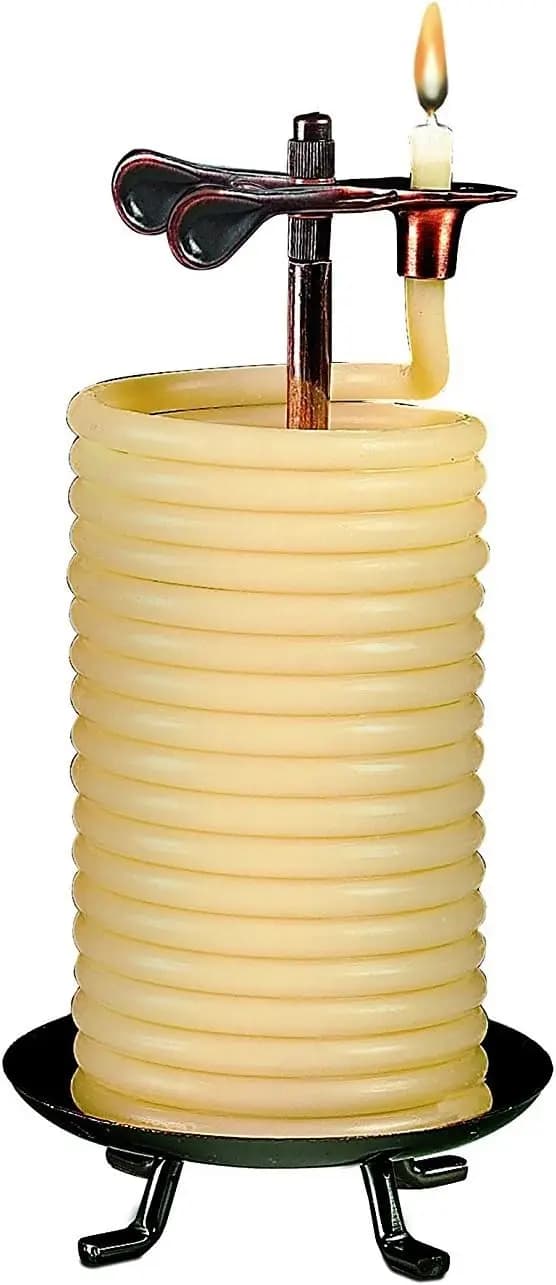 Vertical Ecological Candle in 80 Hour Bee Cera with Cotton Stoppino for a Duration Atmosphere