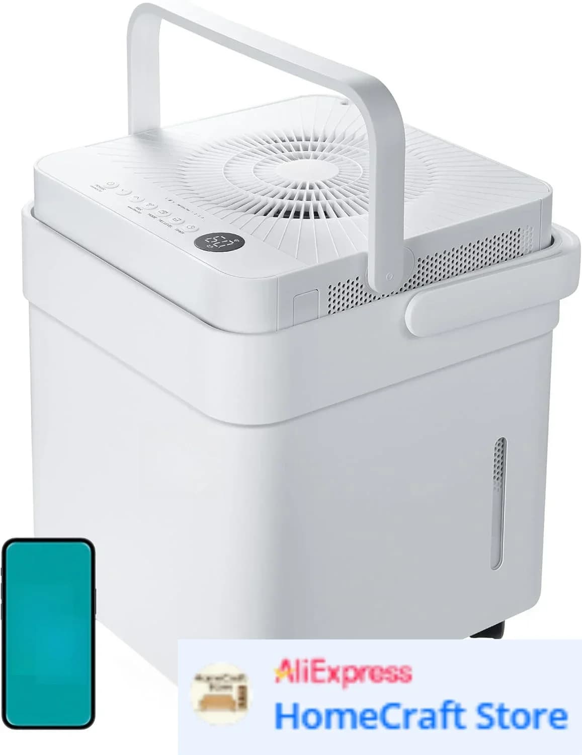 Deumidificatore Cube da 20 litri a prezzo di fabbrica per cantina, fino a 1.500 piedi quadrati. Deumidificatore con tubo di scarico, certificato ENERGY STAR