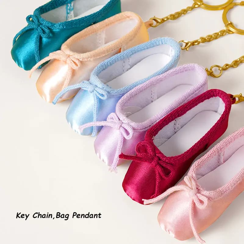 Ragazze Mini Ballet Point Shoe Portachiavi Portachiavi Borsa Ciondolo Decorazione per ballerino Ballerina Borse da ballo Accessori per balletto Regali